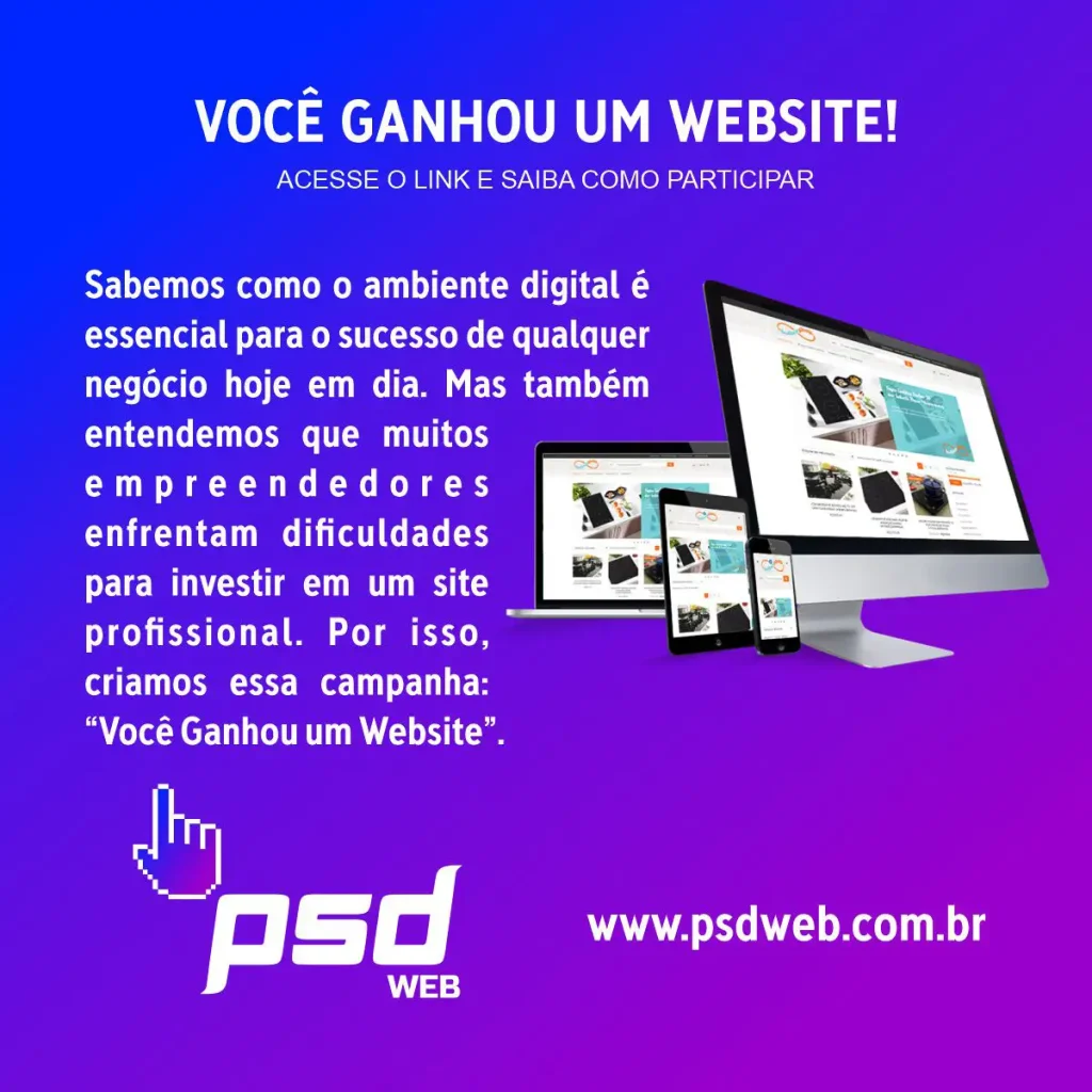 🎉 Você Ganhou um Website!
